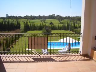 vista desde la 1 planta al golf 
